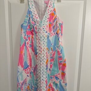 LILLY PULITZER DRESS Out to Sea Lynn Shift Dress